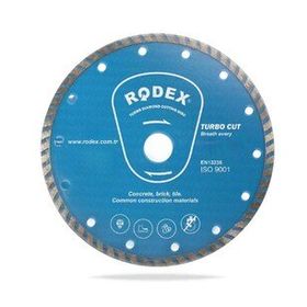 Rodex 180 mm Ultra Slım Turbo Elmas Testere Tuğla Granit Mermer Kesme Kesici Diski