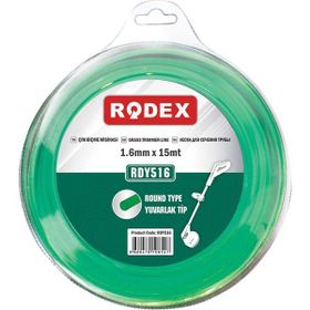 Rodex RDY516 1.6 mm 15 m Yeşil Yuvarlak Motorlu Tırpan Misina