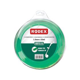 Rodex RDY516 1.6 mm 15 m Yeşil Yuvarlak Motorlu Tırpan Misina