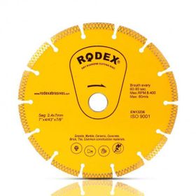 Rodex Rrz115 Turbo 115 mm Elmas Beton Tuğla Kesme Kesici Diski