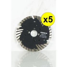 Rodex RRZ115 Uzatılmış Segment 115 mm Turbo Elmas Tuğla Granit Kesme Diski