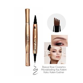 Roesia Rose Cosmetics Çift Taraflı Kalıcı Kaş Kalemi & Kalem Eyeliner
