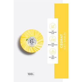 Roger&Gallet 100 gr Cedrat Bitkisel Kakule Fesleğen Kekik ve Citron Özlü Canlandırıcı Parfümlü Katı Sabun