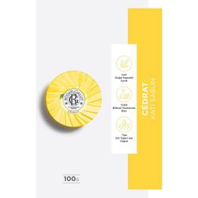 Roger&Gallet 100 gr Cedrat Bitkisel Kakule Fesleğen Kekik ve Citron Özlü Canlandırıcı Parfümlü Katı Sabun