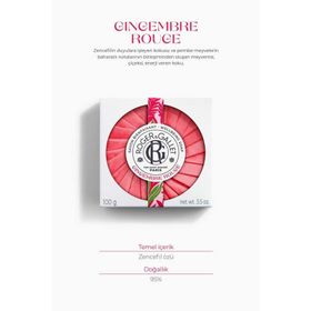 Roger&Gallet 100 gr Gingembre Rouge Bitkisel Zencefil Özlü Canlandırıcı Parfümlü Katı Sabun
