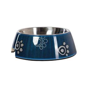 Rogz 160 ml Mavi Bowlz Bubble Pati Desenli Kedi ve Köpek Mama ve Su Kabı