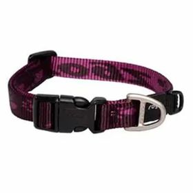 Rogz Alpinist Halsband Desenli Mor 20x31 cm Small Köpek Boyun Tasması
