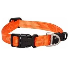 Rogz Alpinist Halsband Desenli Turuncu 20x31 cm Small Köpek Boyun Tasması