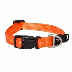 Rogz Alpinist Halsband Desenli Turuncu 26x40 cm Medium Köpek Boyun Tasması