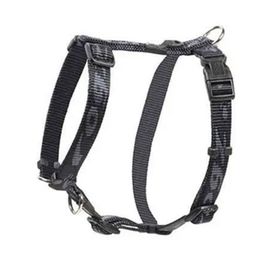 Rogz Alpinist Tuig Dokuma Siyah 1.1x23-37 cm Small Köpek Göğüs Tasması
