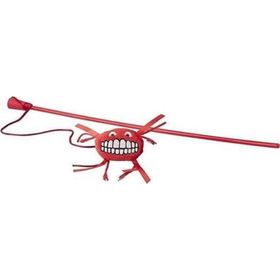 Rogz Catnip Flossy Magic Stick Gülen Surat Kırmızı 46 cm Kedi Olta