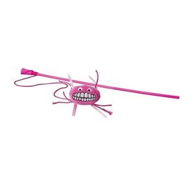 Rogz Catnip Flossy Magic Stick Gülen Surat Pembe 46 cm Kedi Olta Oyuncağı