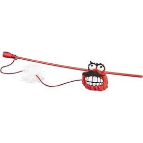 Rogz Catnip Toyz Fluffy Magic Stick Kırmızı 46 cm Peluş Kedi Olta Oyuncağı