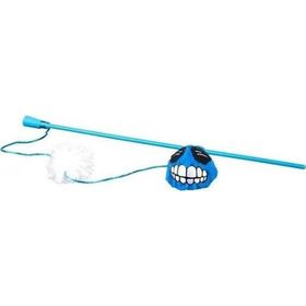 Rogz Catnip Toyz Fluffy Magic Stick Mavi 46 cm Peluş Kedi Olta Oyuncağı