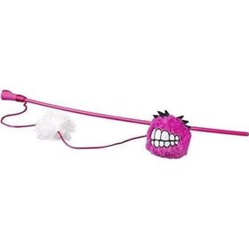 Rogz Catnip Toyz Fluffy Magic Stick Pembe 46 cm Peluş Kedi Olta Oyuncağı