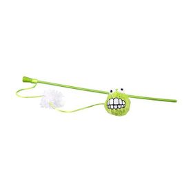 Rogz Catnip Toyz Fluffy Magic Stick Yeşil 46 cm Peluş Kedi Olta Oyuncağı