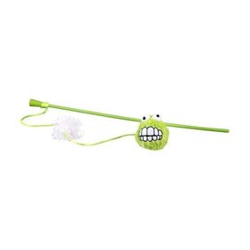 Rogz Catnip Toyz Fluffy Magic Stick Yeşil 46 cm Peluş Kedi Olta Oyuncağı