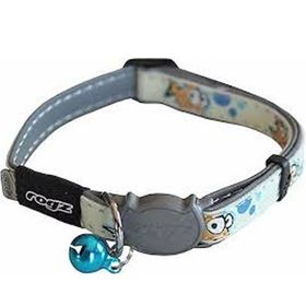 Rogz Catz Glow Cat Halsband Japon Balığı Desenli Çıngıraklı 1.1x20-31 cm Small Kedi Boyun Tasması