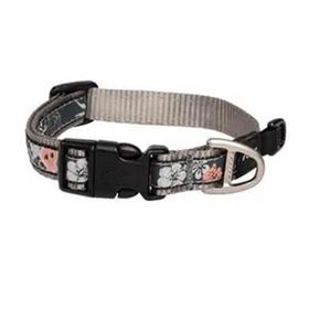 Rogz Fancy Dress Halsband Çiçek Desenli Gri 1.6x26-40 cm Medium Köpek Boyun Tasması