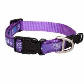 Rogz Fancy Dress Halsband Karışık Desenli Mor 1.6x26-40 cm Medium Köpek Boyun Tasması