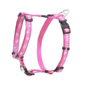 Rogz Fancy Dress Tuig Pati Desenli Pembe 2x45-75 cm Large Köpek Göğüs Tasması
