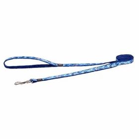 Rogz Fashion Lijn Amphibian Mavi 2x180 cm Karışık Desenli Köpek Gezdirme Kayışı