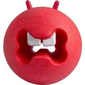 Rogz Toyz Fred Traktatiebal Çiğneme Topu Kırmızı 6.4 cm Diş Bakım Köpek Oyuncağı