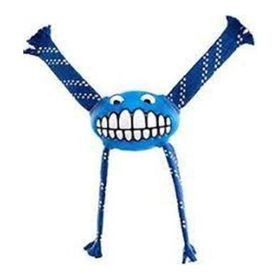 Rogz Toyz Grinz Flossy Gülen Surat Mavi 21 cm Medium Diş Bakım Köpek Oyuncağı