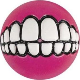 Rogz Toyz Grinz Ödül Hazneli Pembe 6.4 cm Medium Köpek Oyun Topu