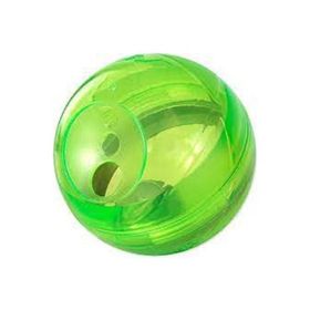 Rogz Toyz Tumbler Yavaş Besleme Ödül Hazneli Yeşil 12 cm Köpek Oyun Topu