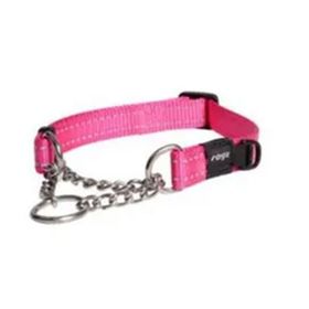Rogz Utility Control Chain Halsband Kontrol Zincirli Pembe 2x37-56 cm Large Köpek Boyun Tasması