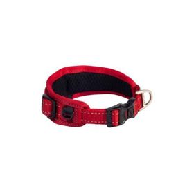 Rogz Utility Gevoerde Halsband Kırmızı 4x48-70 cm Dolgulu Köpek Boyun Tasması