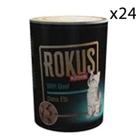 Rokus 24x410 gr Dana Etli Yavru Kedi Konservesi