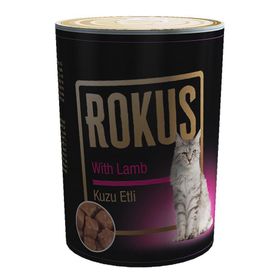 Rokus Kuzu Etli 410 gr Konserve Kedi Maması