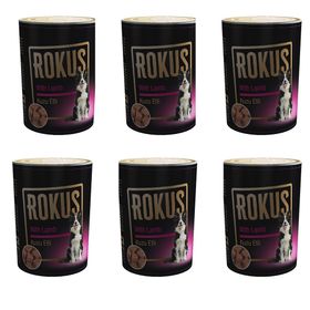 Rokus Kuzu Etli 6x410 gr Konserve Köpek Maması