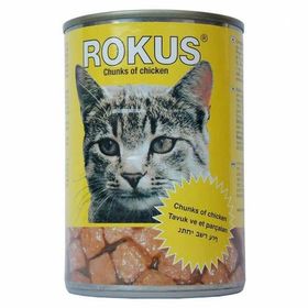 Rokus Tavuklu 12x410 gr Kedi Konserve