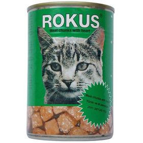 Rokus Yürekli 410 gr Konserve Kedi Maması