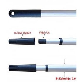 Rolart 100311 2 m Teleskopik Metal Sırık Sap