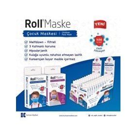 Roll 10'lu 1 Kutu Erkek Çocuk Cerrahi Maskesi