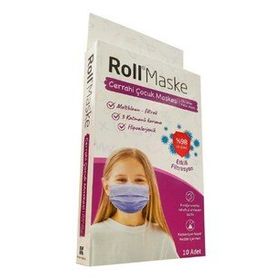 Roll 10'lu Kız Çocuk 1 Kutu Cerrahi Maske