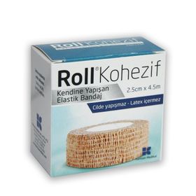 Roll 2.5 cmX4.5 m Kohezif Elastik Bandaj