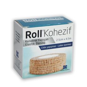Roll 2.5 cmX4.5 m Kohezif Elastik Bandaj