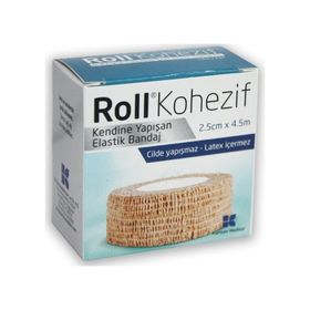 Roll 2.5 cmX4.5 m Kohezif Elastik Bandaj