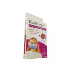 Roll 3 Katlı Mor 10'lu Kız Çocuk Cerrahi Maske