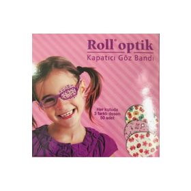 Roll 50 Adet Optik Desenli Kapatıcı Göz Bandı