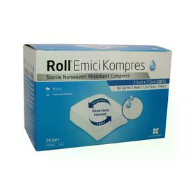 Roll 7.5x7.5 cm 100'lü Emici Kompres Ped