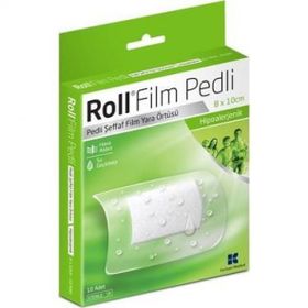 Roll 8 x 10 cm 10'lu Film Pedli Yara Örtücü Bant