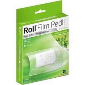 Roll 8 x 10 cm 10'lu Film Pedli Yara Örtücü Bant