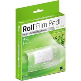 Roll 8 x 10 cm 10'lu Film Pedli Yara Örtücü Bant
