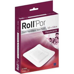 Roll 8699592821517 10x10 cm Por Steril Yapışkanlı Yara Pedi